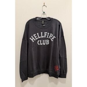 NWT Stranger Things Hellfire Club Sweatshirt No Boundaries Netflix Men's Large